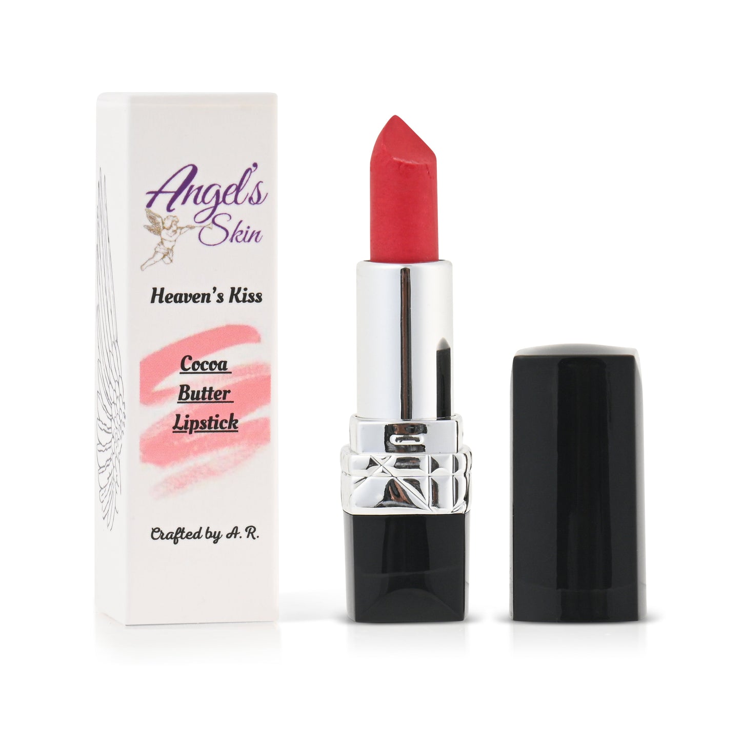 Cocoa Butter moisturizing lipstick with elegant packaging and protective benefits.