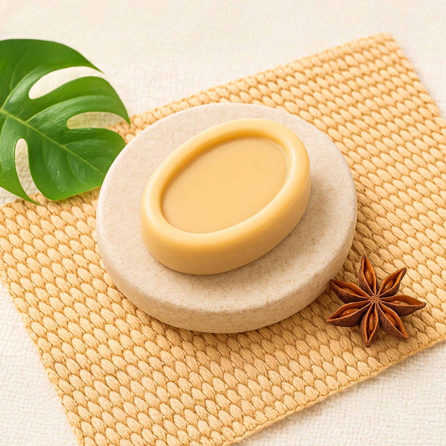 Handmade anti-wart soap bar with natural ingredients for effective wart treatment.