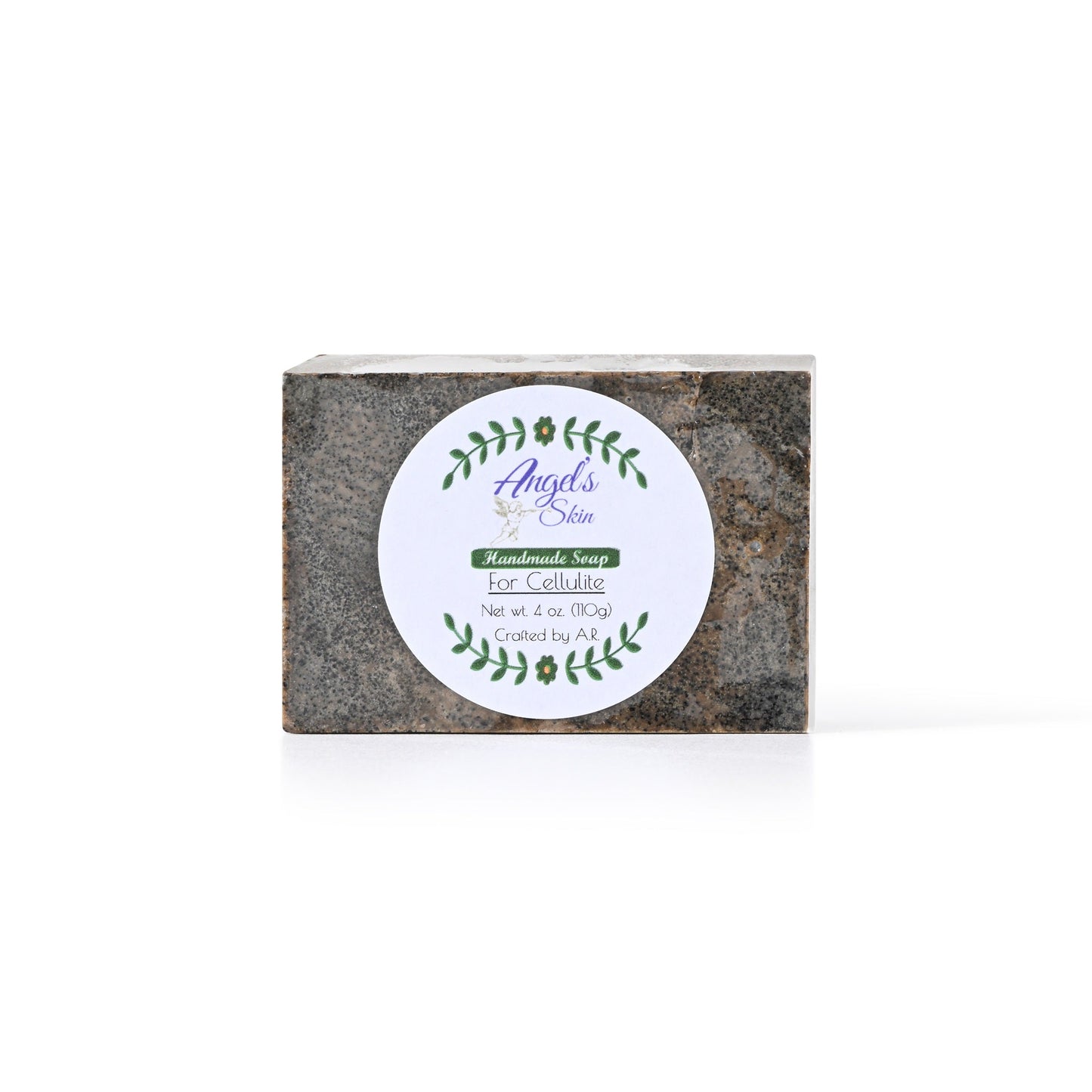 Organic massager bar with caffeine and seaweed for skin tightening and elasticity, 4 oz.