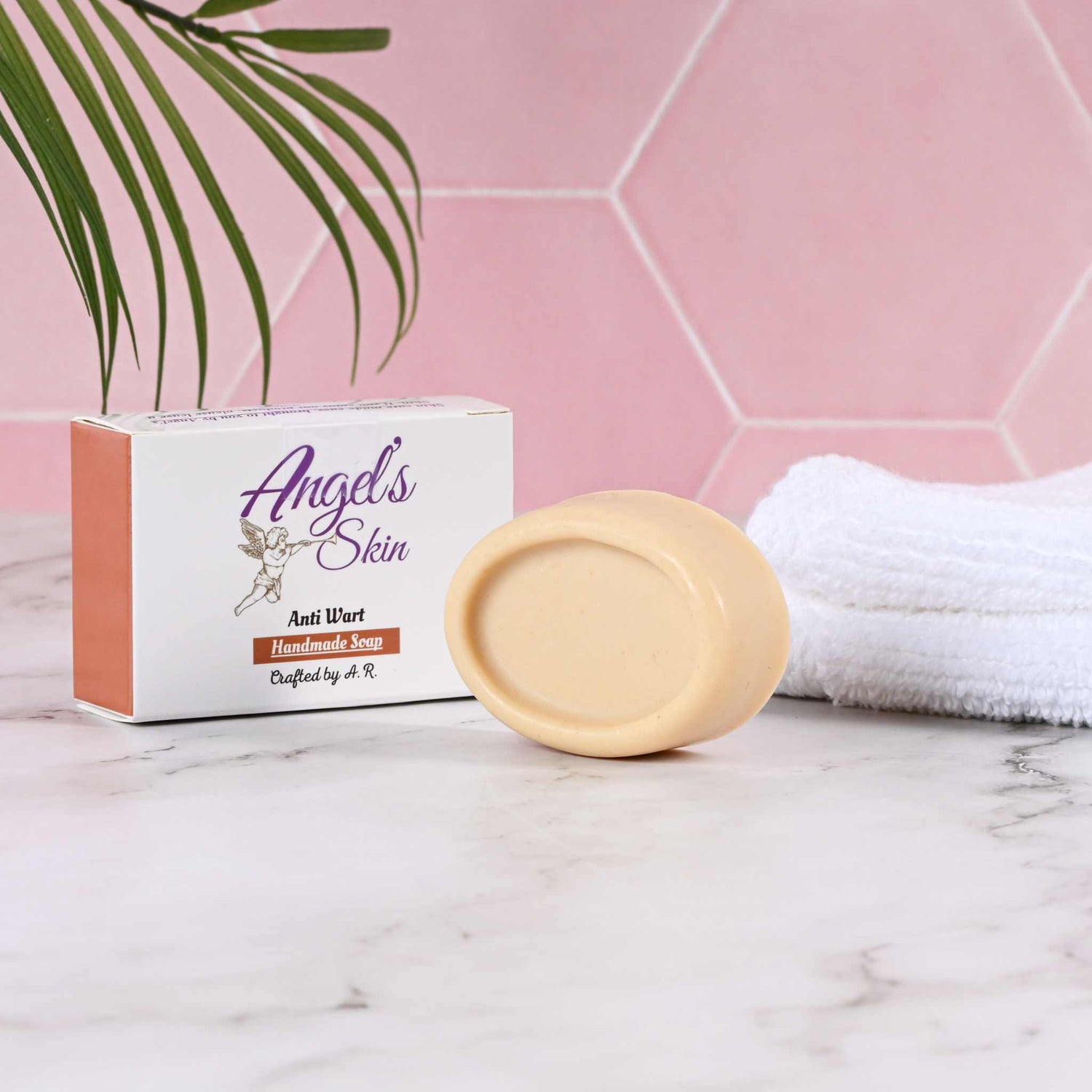 Handmade wart soap bar with natural ingredients 2 oz.