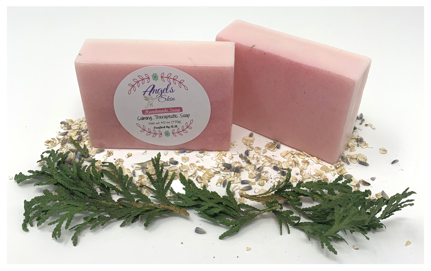 Calming Therapeutic Bath Bar [4 Oz] | Nourishing Soap Bar for Dry Skin, Sore Muscles, and Varicose Veins