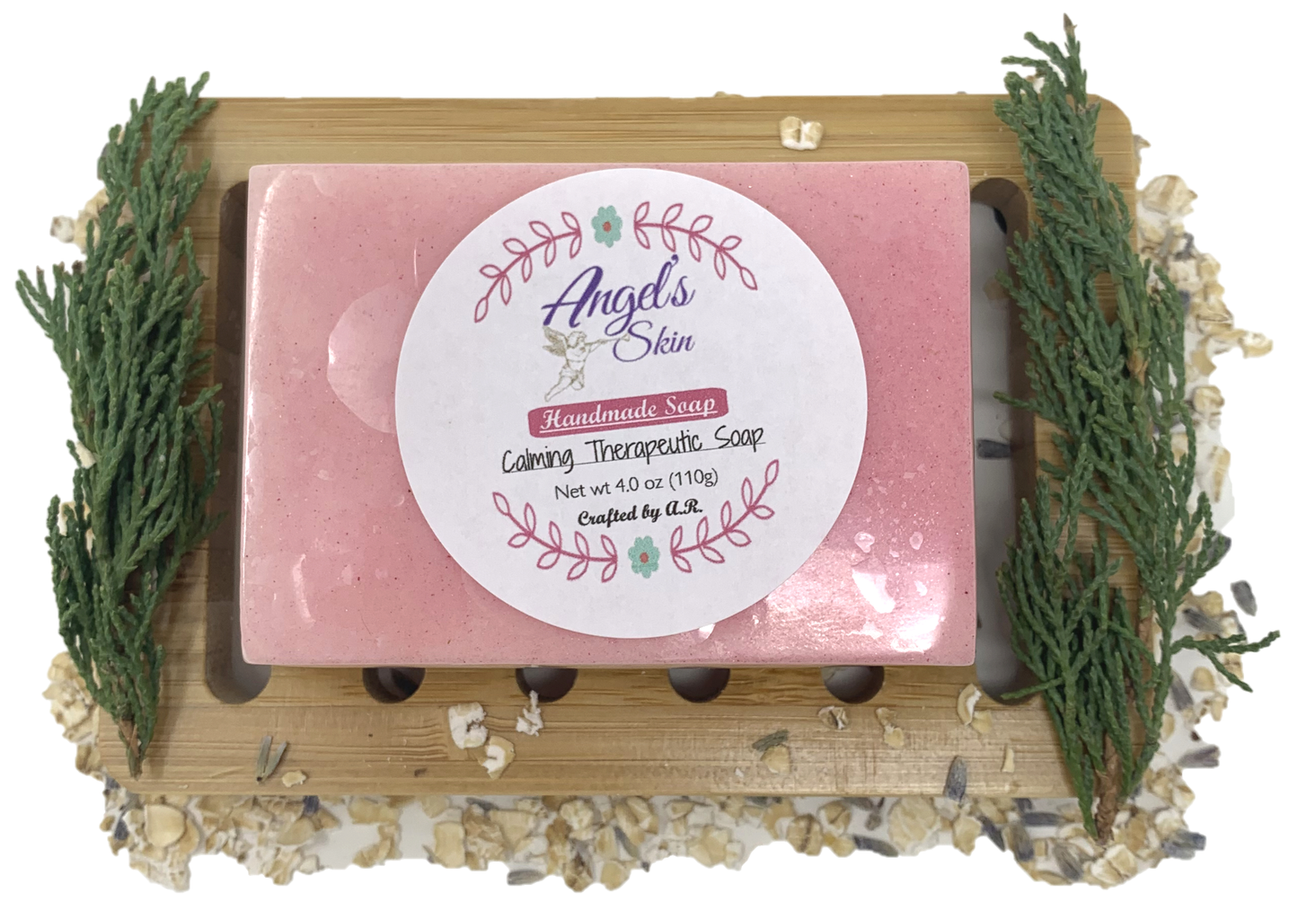 Calming Therapeutic Bath Bar [4 Oz] | Nourishing Soap Bar for Dry Skin, Sore Muscles, and Varicose Veins