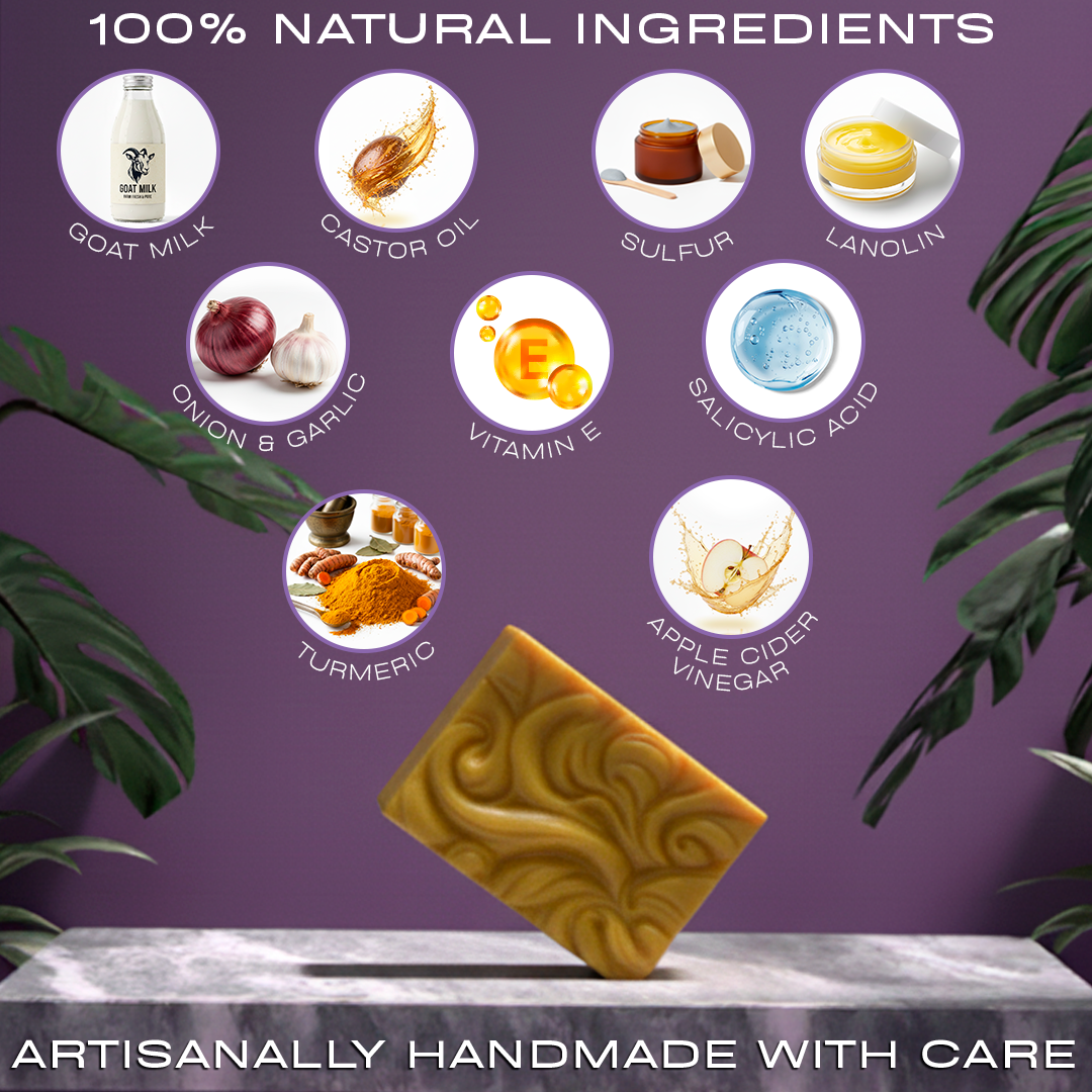Anti-Wart Soap - Shrink Warts Naturally and Effectively - Handmade Soap Bar [2 Oz]